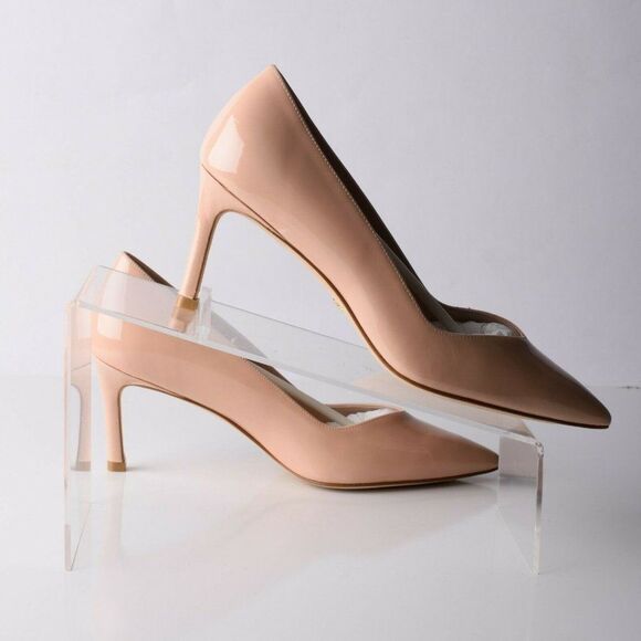 Stuart Weitzman Womens Anny 70 Pumps Heels Patent Leather Beige Nude 37 6.5 . - Picture 6 of 11